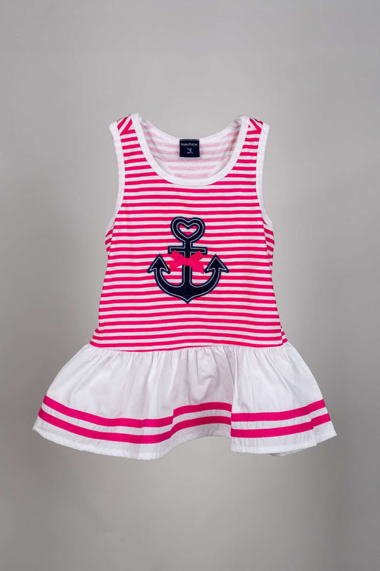 Nautica - Pink Anchor Frock Set