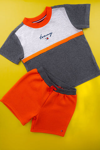 Tommy Hilfiger - Striped Logo Set (Orange)