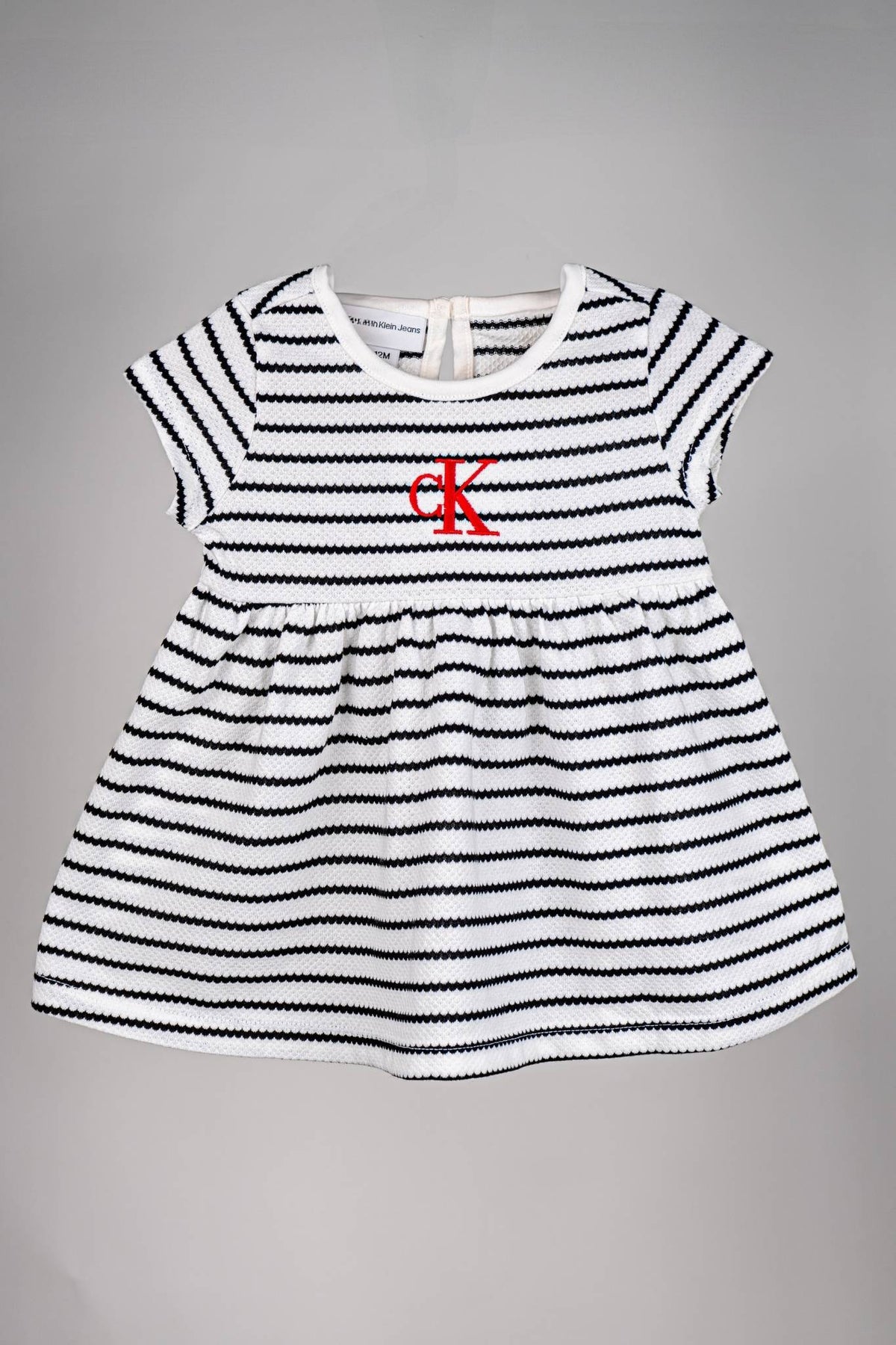 Calvin Klein - Black and White Striped Frock Set - MixMax