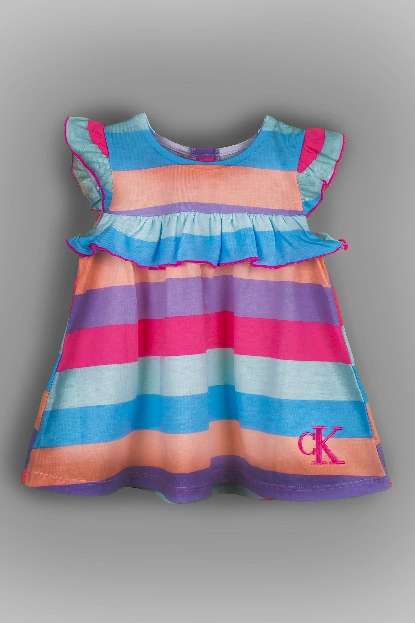 Calvin Klein - Multi Colour Ruffle Frock Set - MixMax