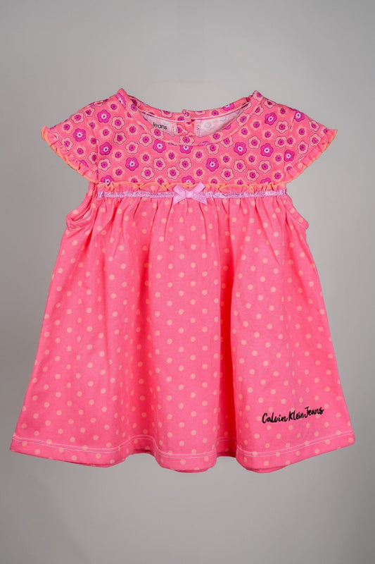 Calvin Klein - Pink Polka Dot Frock Set - MixMax