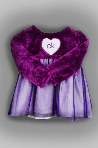 Calvin Klein - Purple Furry Frock Set - MixMax