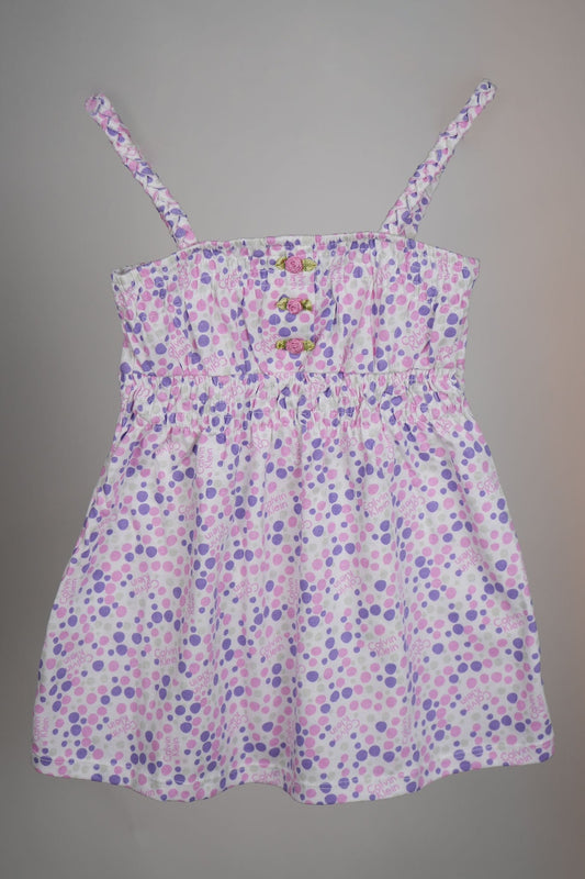 Calvin Klein - Purple Polka Dot Smock Frock - MixMax