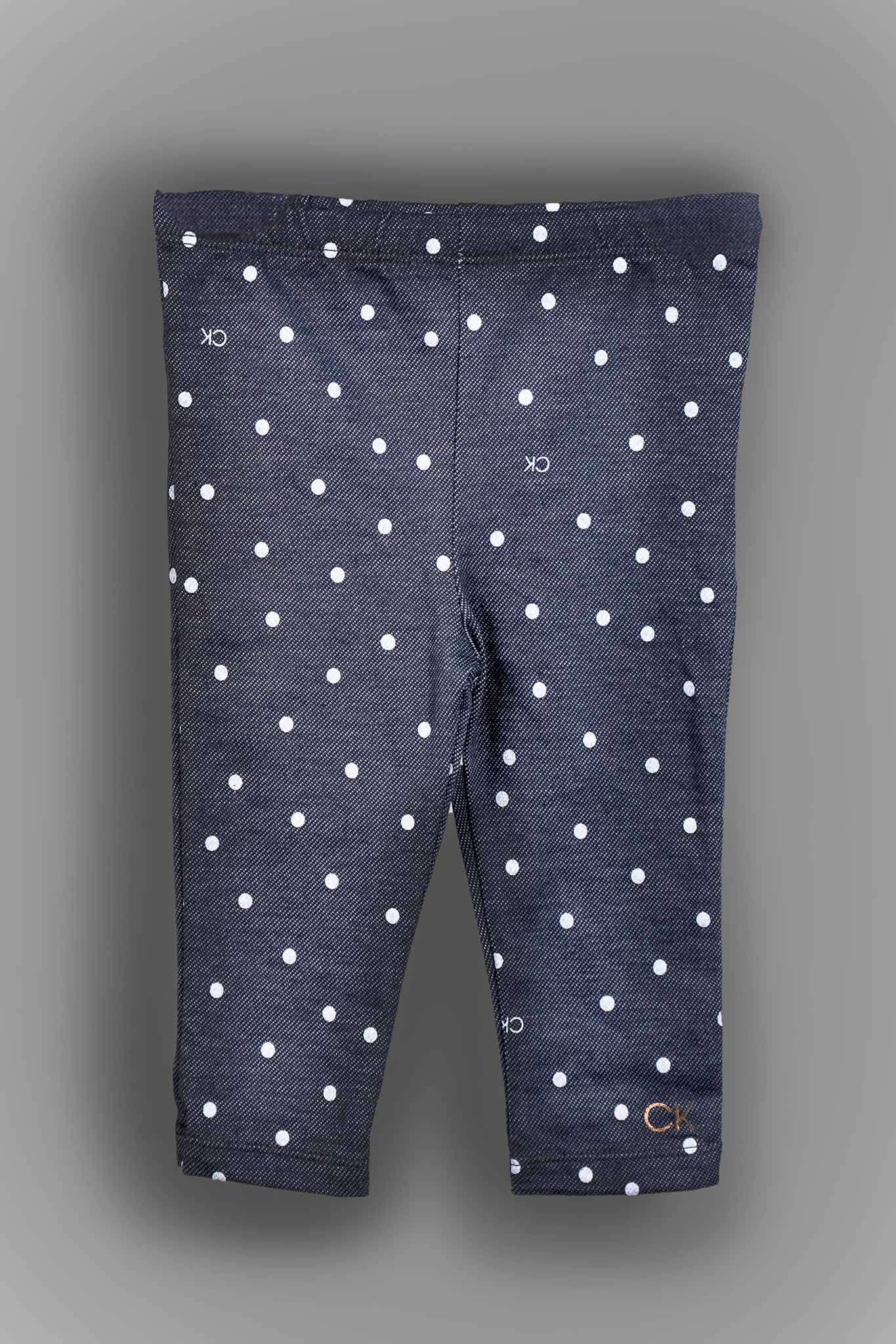 Calvin Klein - Stone White Hoodie with Polka Dot Leggings Set - MixMax