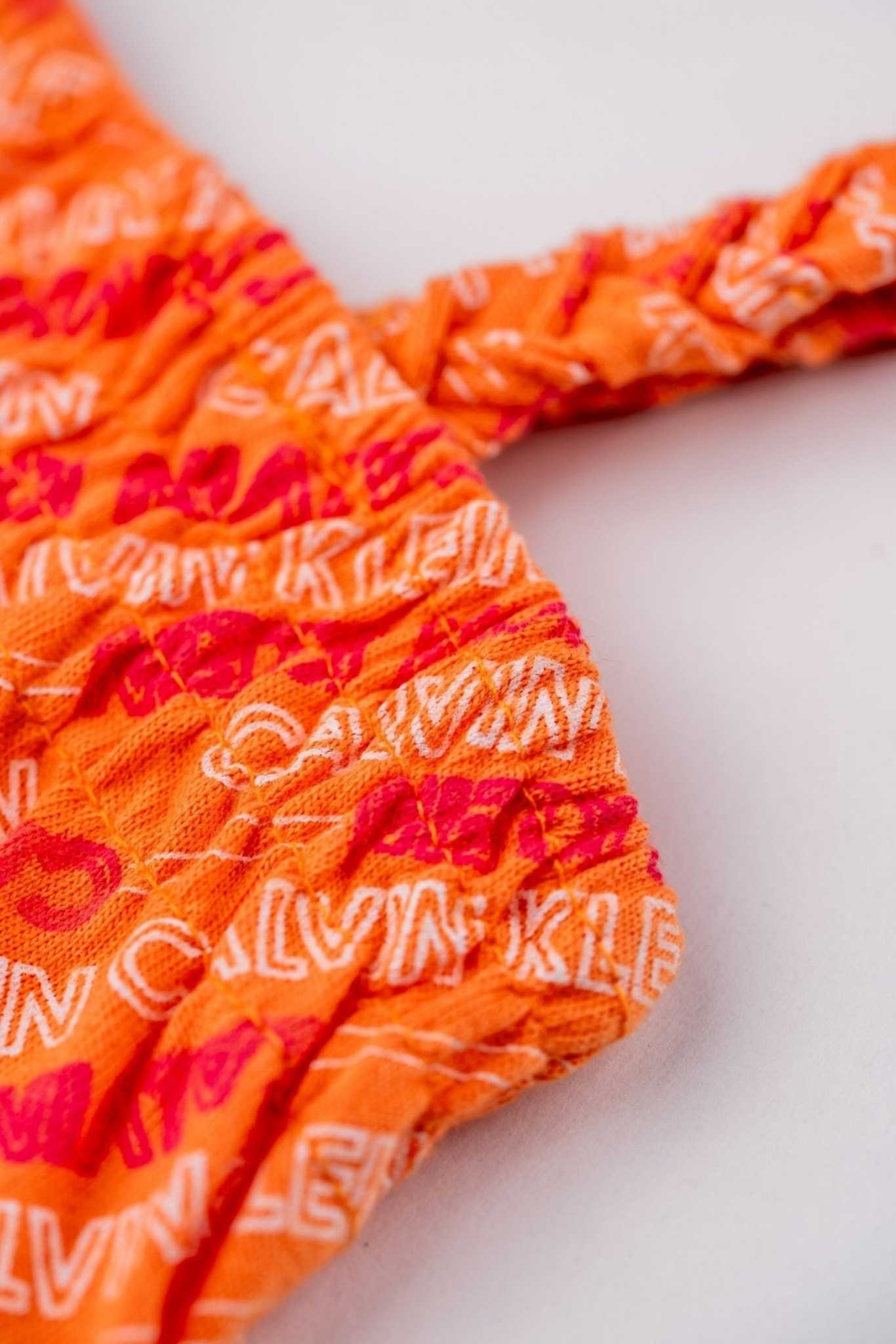 Calvin Klein - Tangerine Smocked Frock - MixMax