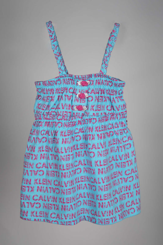 Calvin Klein - Teal Smocked Frock - MixMax