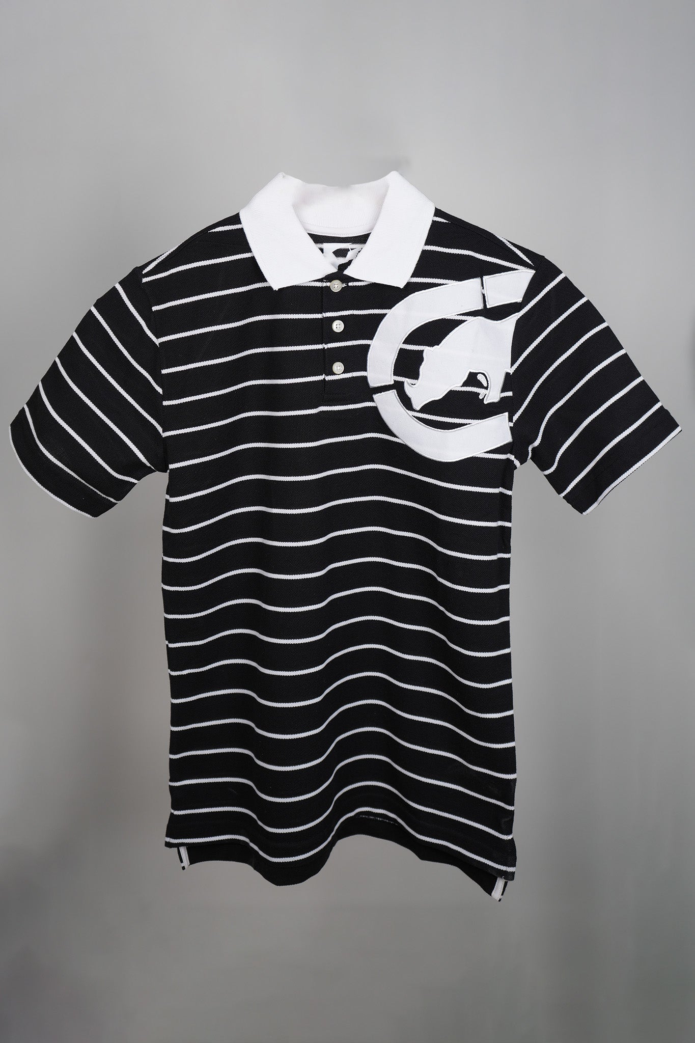 Ecko - Black and White Thin Striped Polo Shirt - MixMax