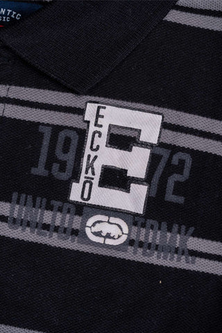 Ecko - Black Polo with Grey Stripes - MixMax