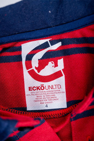 Ecko - Red Polo with Navy Blue Stripes - MixMax