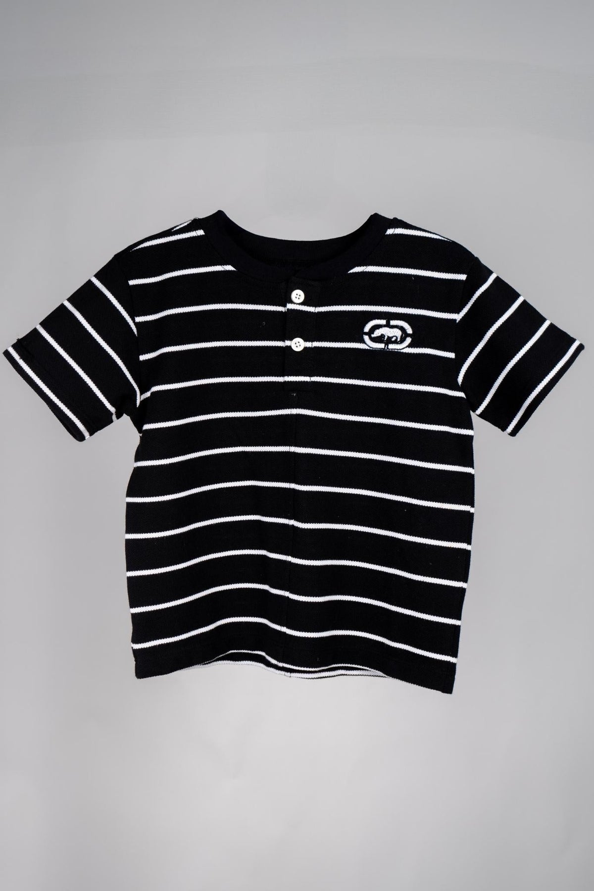 Ecko - Simple Black and White Striped Shirt (Thin Stripes) - MixMax