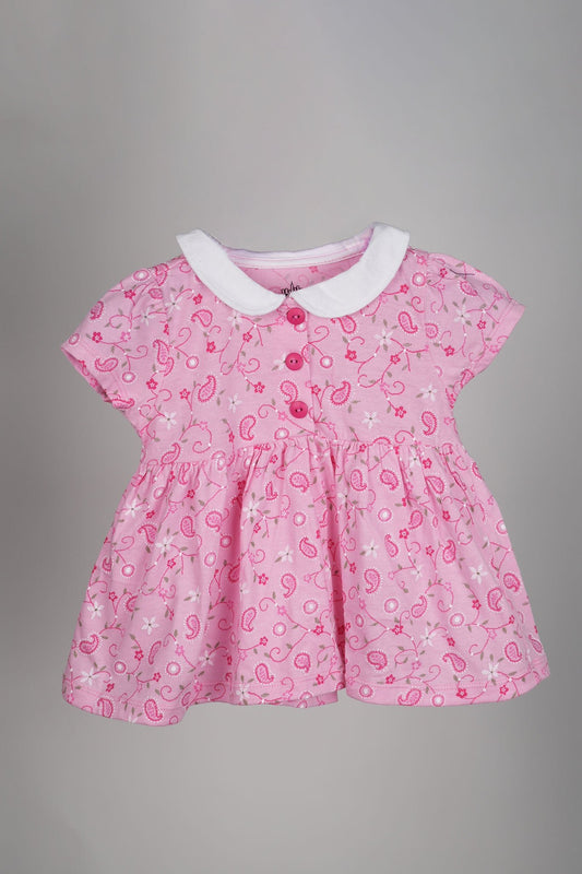 Kids HQ - Bright Pink Floral Frock Set - MixMax