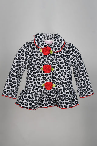 Kids HQ - Leopard Rose Coat Set - MixMax