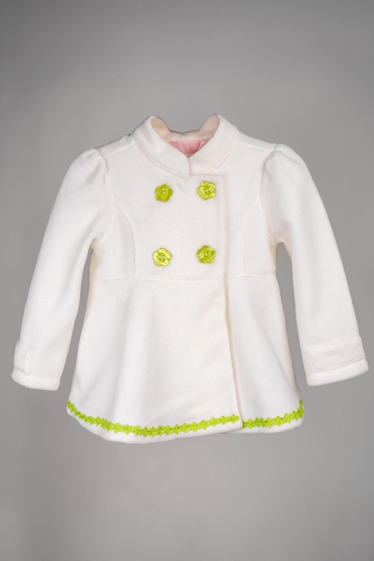 Kids HQ - Lime Green Buttoned Coat - MixMax