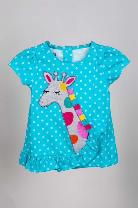 Kids HQ - Polka Dot Blue Giraffe Set - MixMax