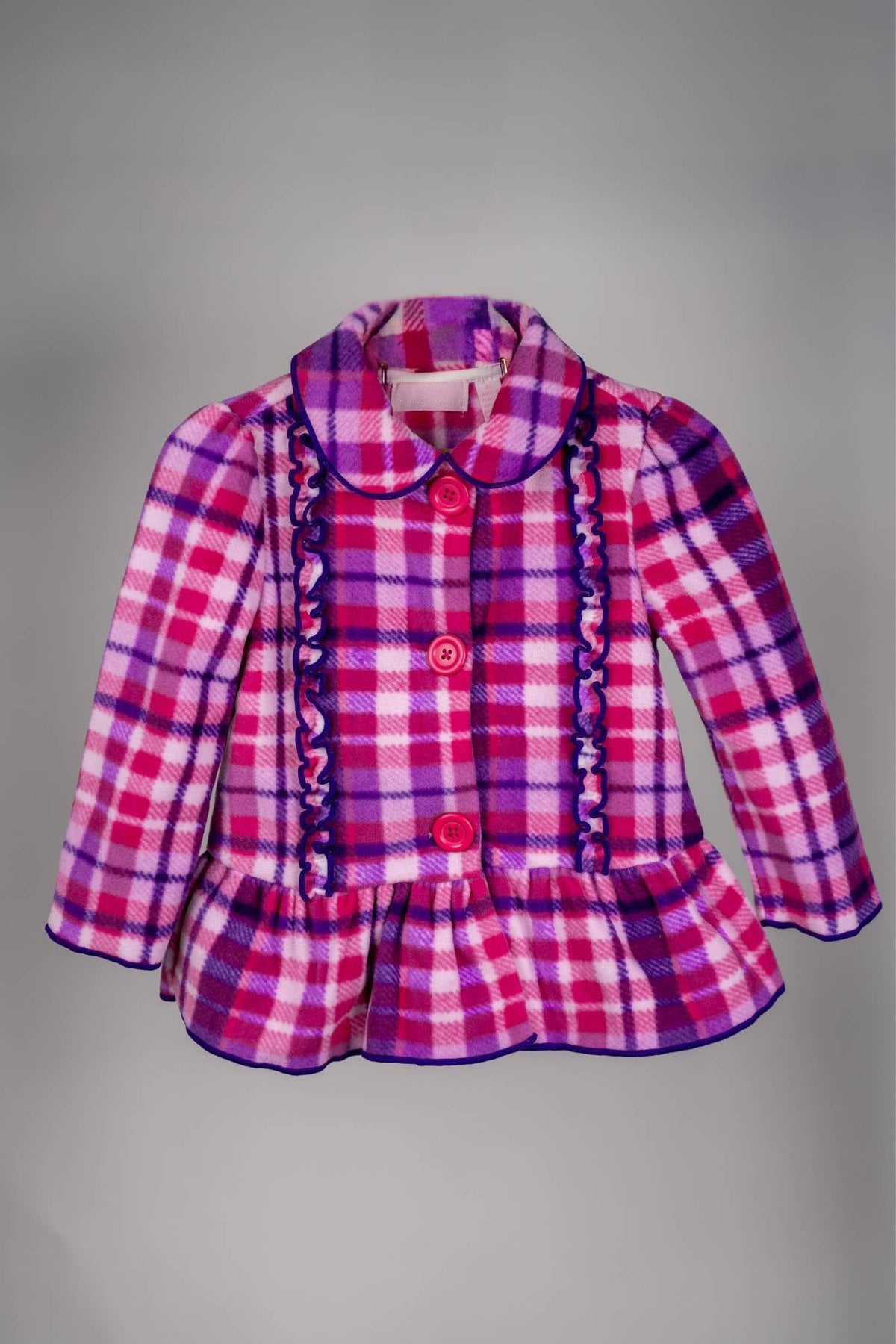 Kids HQ - Purple Striped Coat Frock Set - MixMax