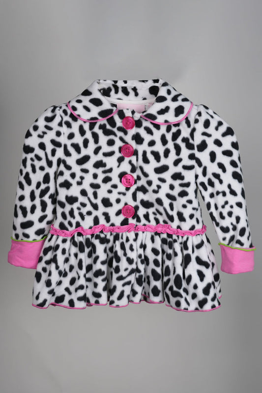 Kids HQ - Snow Leopard Coat Frock - MixMax