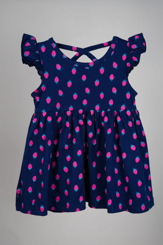 KidsHQ - Strawberry Pattern Frock - MixMax