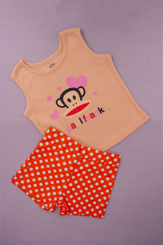 Paul Frank - Love Frank Shorts Set (Peach) - MixMax