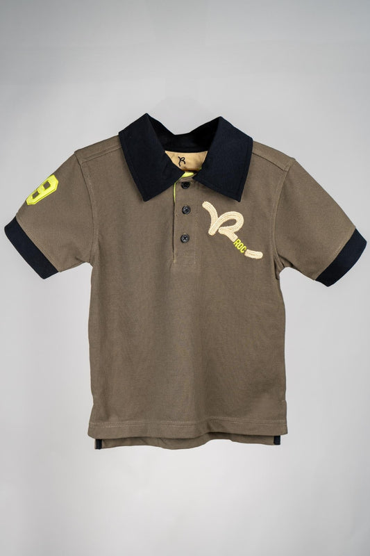 Rocawear - Sandy Brown Polo Shirt (Black Collar) - MixMax