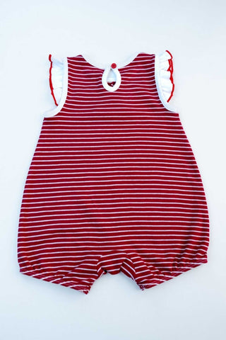 Small Wonders - Red Striped Romper - MixMax