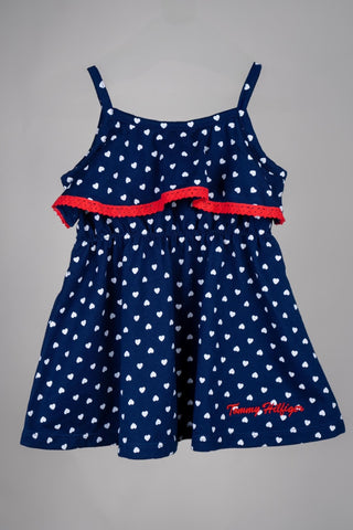 Tommy Hilfiger - Heart Pattern Embroidered Frock Set - MixMax