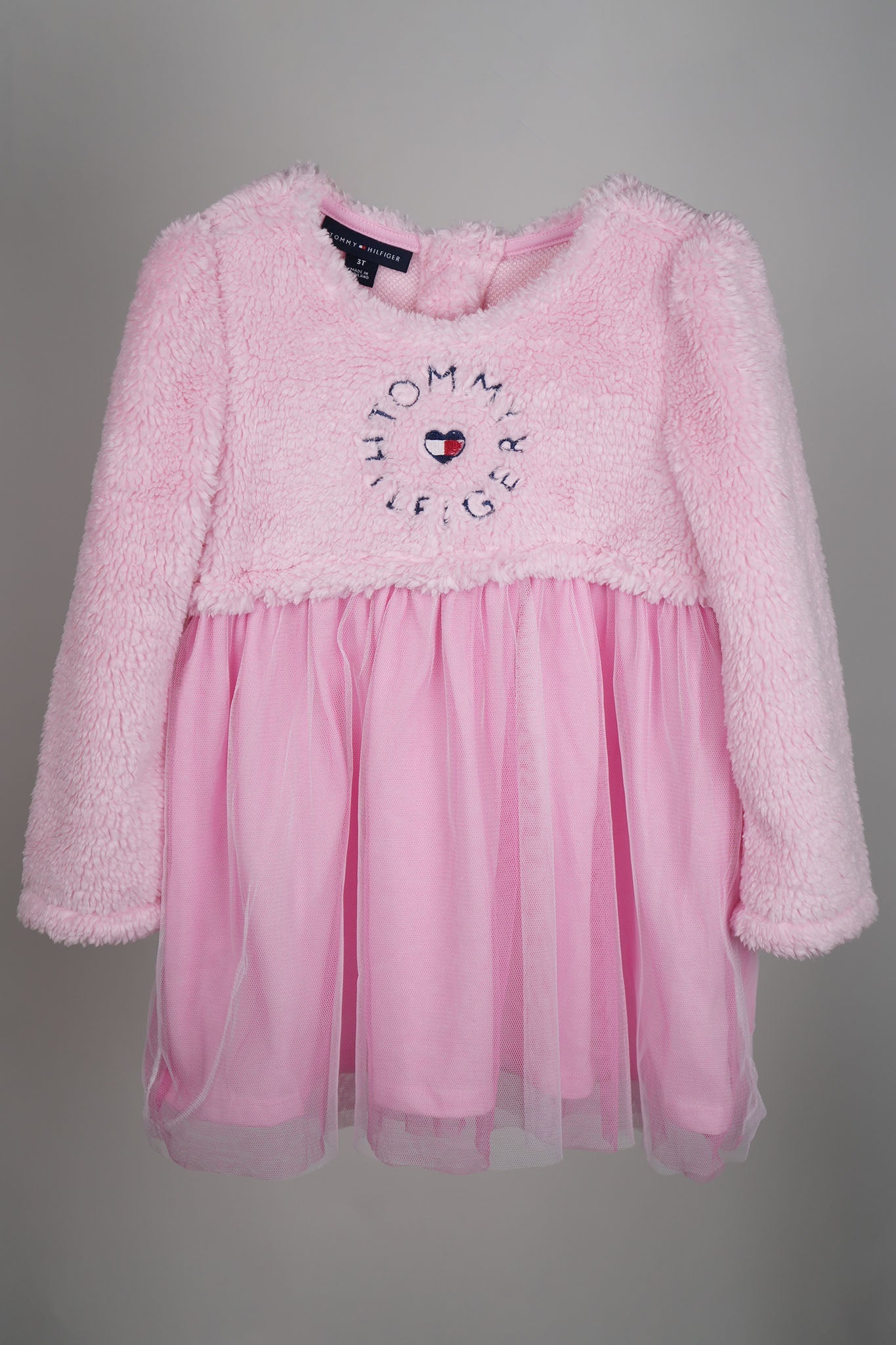 Tommy Hilfiger - Pink Furry Netted Frock Set - MixMax