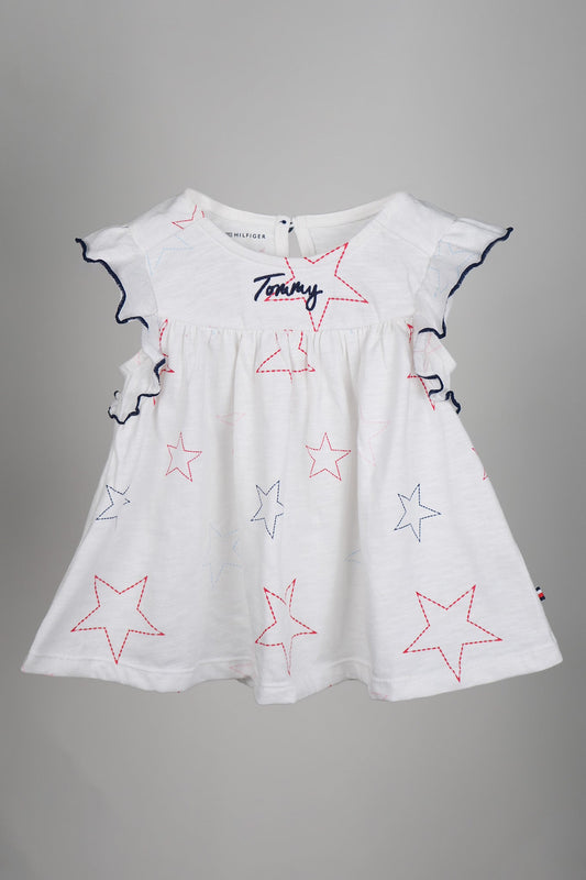 Tommy Hilfiger - Starry White Frock Set - MixMax