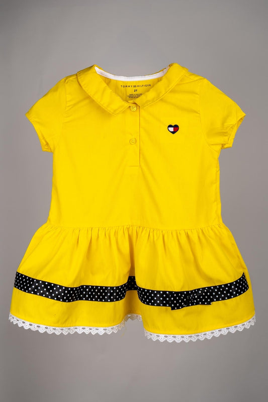 Tommy Hilfiger - Yellow Polo Style Frock Set - MixMax